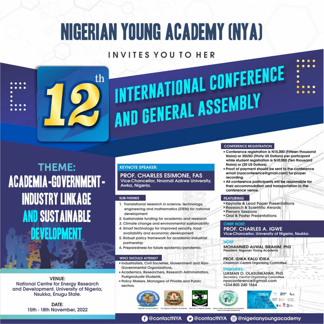 INVITATION TO THE 12th INTERNATIONAL CONFERENCE AND GENERAL ASSEMBLY OF